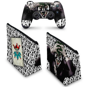 KIT Capa Case e Skin Anti-Rage PS4 Controle - Joker Coringa Batman - Pop Arte Skins - foto 2