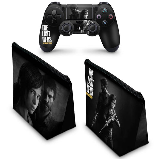 KIT Capa Case e Skin Anti-Rage PS4 Controle - Modelo 079