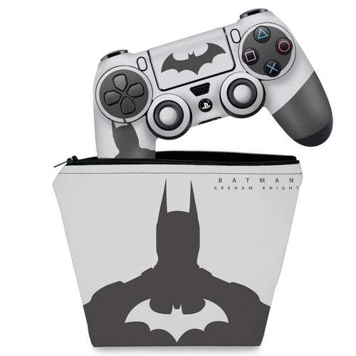 KIT Capa Case e Skin Anti-Rage PS4 Controle - Batman Arkham - Special Edition