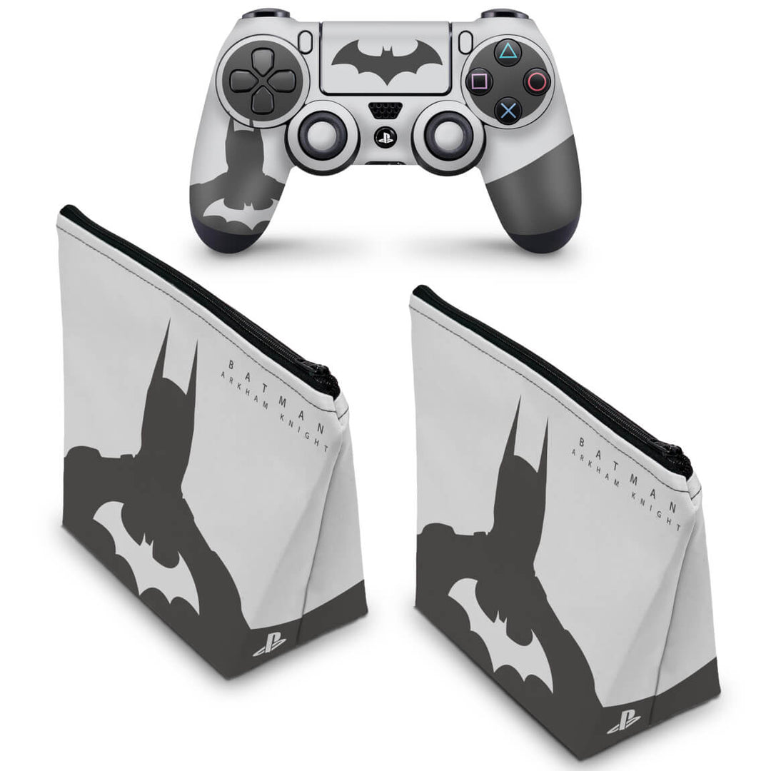 KIT Capa Case e Skin Anti-Rage PS4 Controle - Batman Arkham - Special Edition - Pop Arte Skins - foto 2