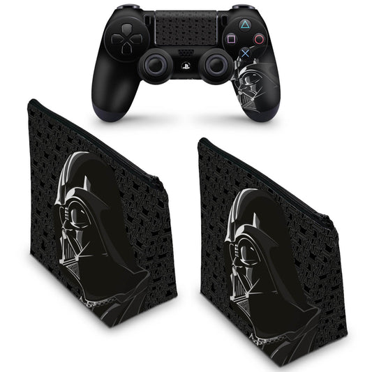 KIT Capa Case e Skin Anti-Rage PS4 Controle - Star Wars Battlefront Especial Edition