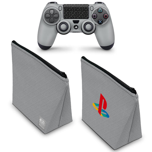 KIT Capa Case e Skin Anti-Rage PS4 Controle - Retrô Edition