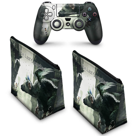 KIT Capa Case e Skin Anti-Rage PS4 Controle - The Last Guardian