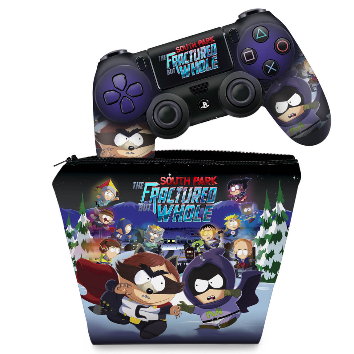 KIT Capa Case e Skin Anti-Rage PS4 Controle - South Park: The Fractured But Whole