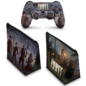 KIT Capa Case e Skin Anti-Rage PS4 Controle - Hunt: Horrors Of The Gilded Age - Pop Arte Skins - foto 2