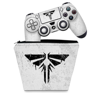 KIT Capa Case e Skin Anti-Rage PS4 Controle - Modelo 273