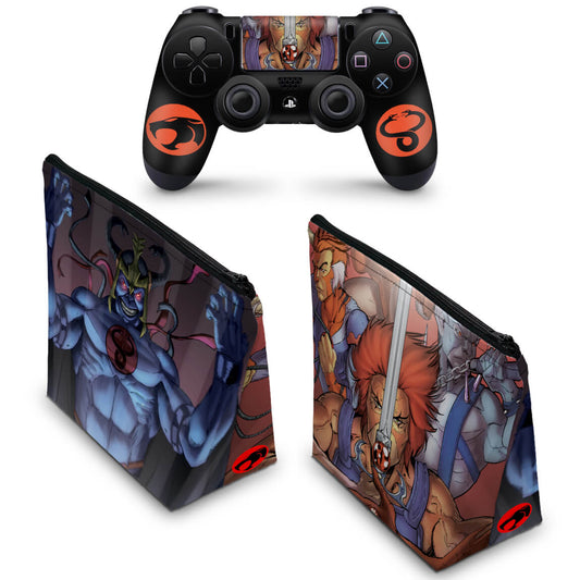 KIT Capa Case e Skin Anti-Rage PS4 Controle - Thundercats