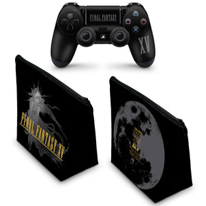 KIT Capa Case e Skin Anti-Rage PS4 Controle - Final Fantasy Xv Bundle - Pop Arte Skins - foto 2