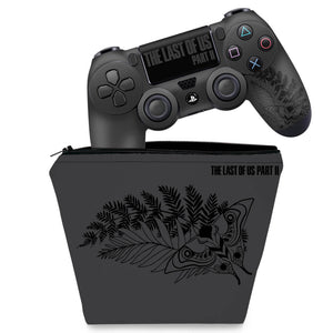 KIT Capa Case e Skin Anti-Rage PS4 Controle - Modelo 382
