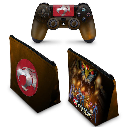 KIT Capa Case e Skin Anti-Rage PS4 Controle - Thundercats B