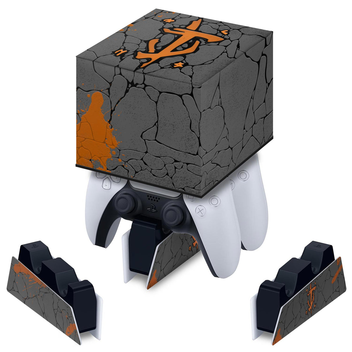 Capa PS5 Base de Carregamento Controle - Doom: The Dark Ages