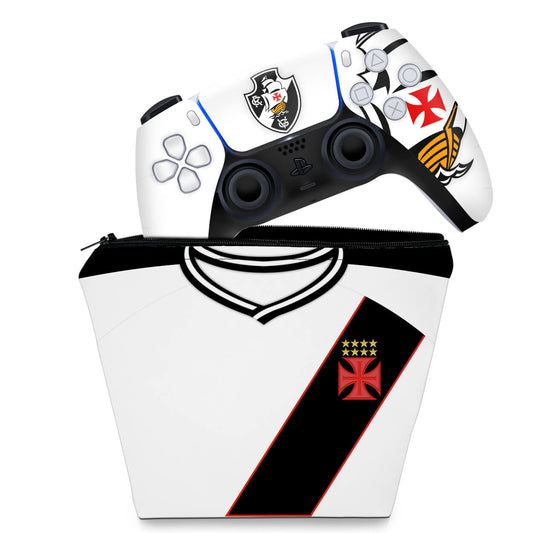 KIT Capa Case e Skin PS5 Controle - Vasco B