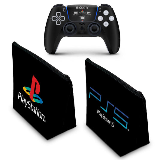 KIT Capa Case e Skin Anti-Rage PS5 Controle - Sony Playstation 5