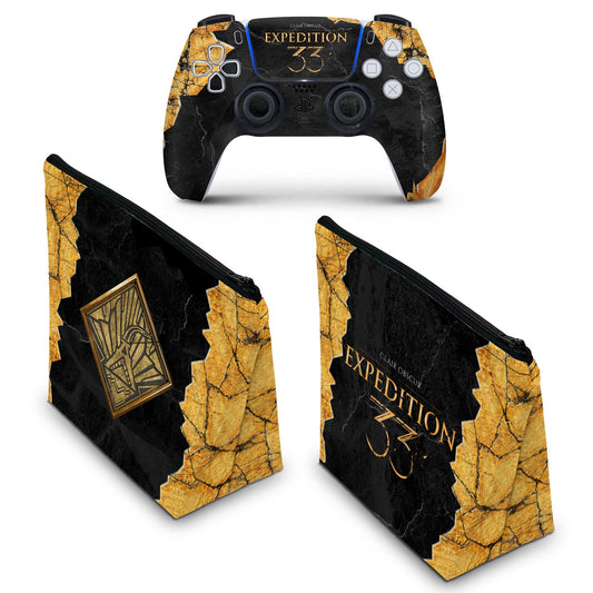 KIT Capa Case e Skin Anti-Rage PS5 Controle - Clair Obscur: Expedition 33