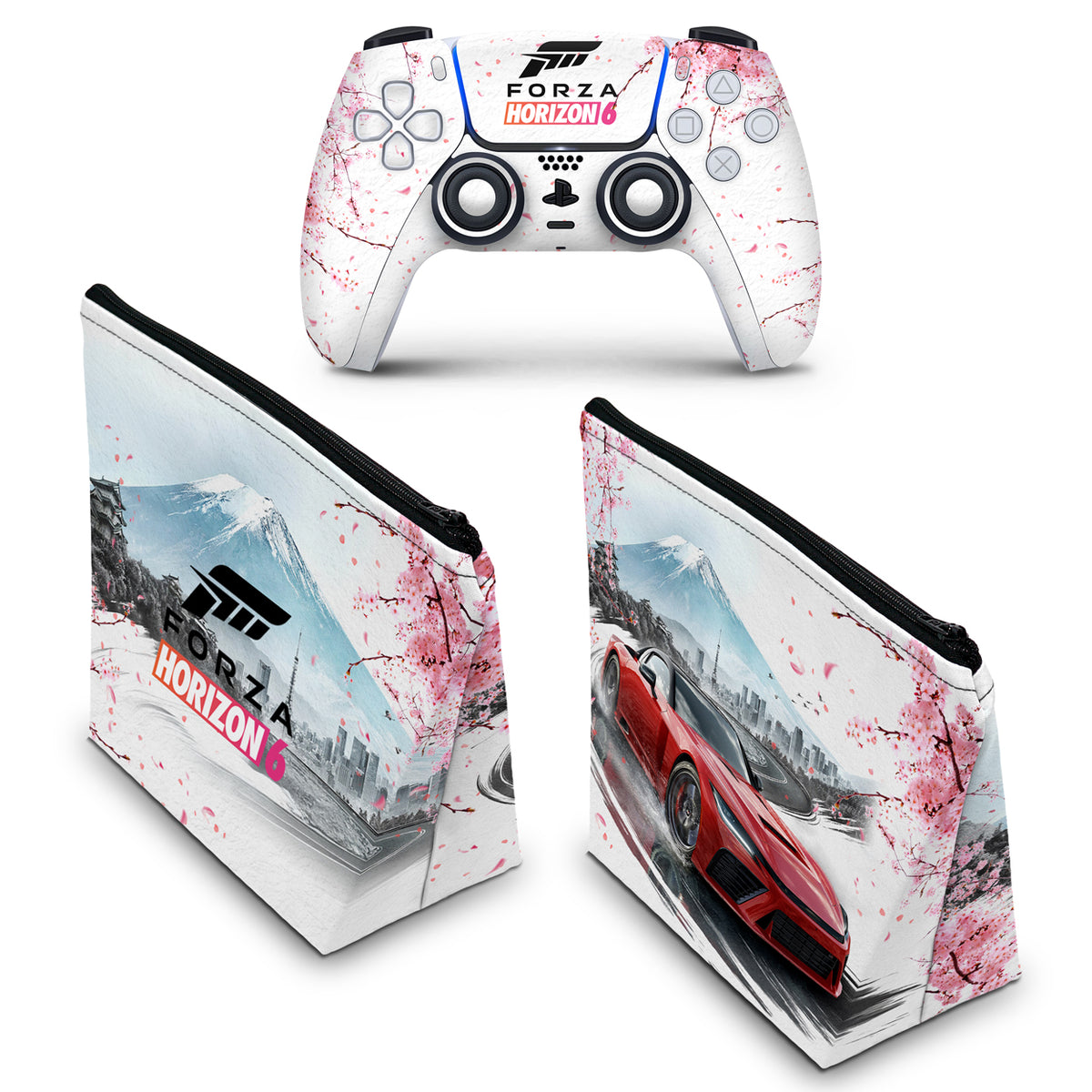 KIT Capa Case e Skin Anti-Rage PS5 Controle - Modelo 206