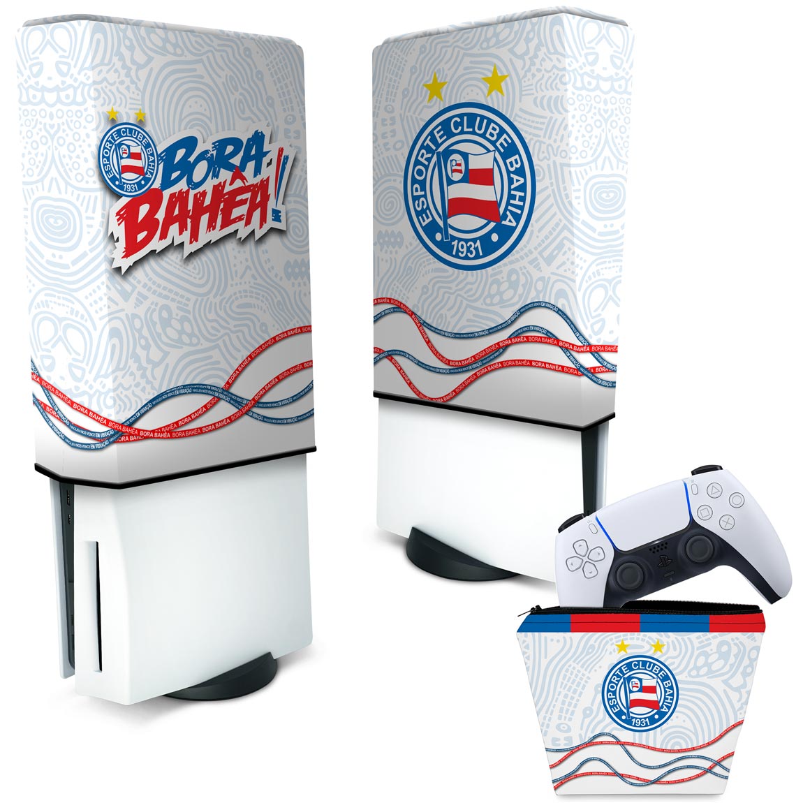 KIT Capa Anti Poeira e Case Controle PS5 Fat Vertical - Bahia A
