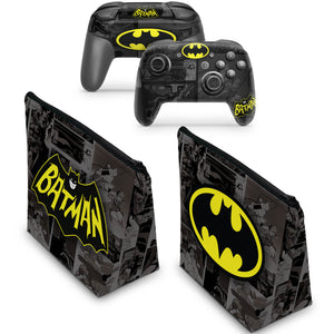 KIT Capa Case e Skin Nintendo Switch Pro Controle - Batman Comics - Pop Arte Skins - foto 2