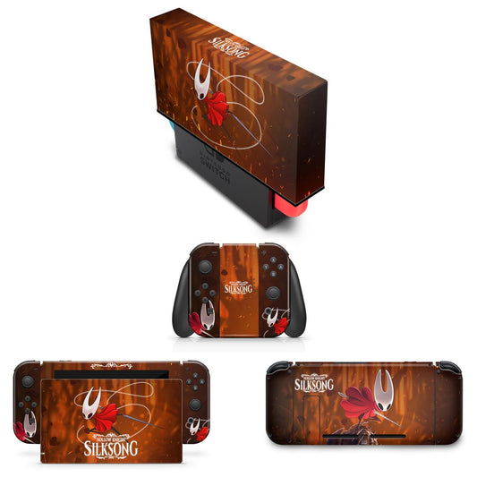 KIT Nintendo Switch Skin e Capa Anti Poeira - Hollow Knight: Silksong