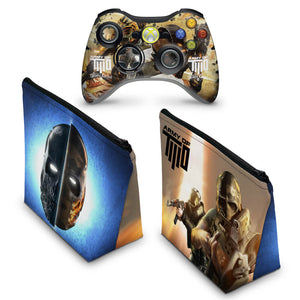 KIT Capa Case e Skin Anti-Rage Xbox 360 Controle - Army Of Two - Pop Arte Skins - foto 2