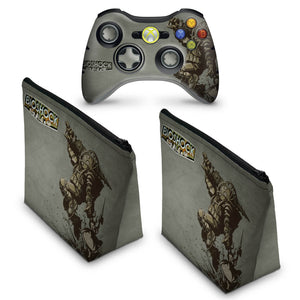 KIT Capa Case e Skin Anti-Rage Xbox 360 Controle - Bioshock - Pop Arte Skins - foto 2