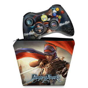KIT Capa Case e Skin Anti-Rage Xbox 360 Controle - Prince Of Persia - Pop Arte Skins