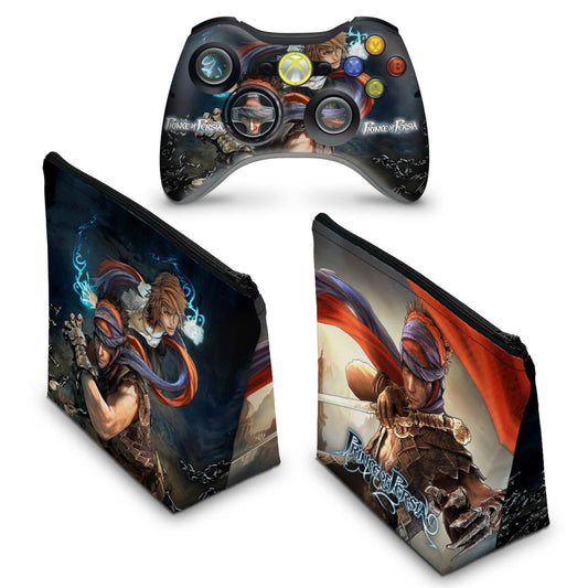 KIT Capa Case e Skin Xbox 360 Controle - Prince Of Persia
