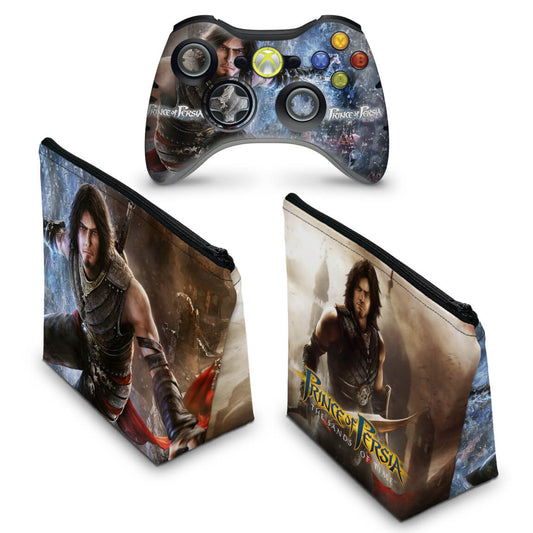 KIT Capa Case e Skin Xbox 360 Controle - Prince Of Persia Prince Of Persia The Sands of Time