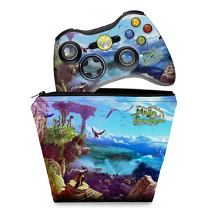 KIT Capa Case e Skin Anti-Rage Xbox 360 Controle - Majin Forsaken - Pop Arte Skins