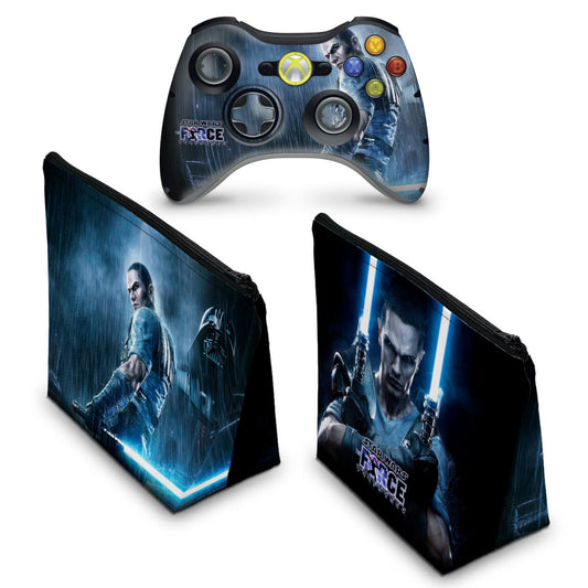 KIT Capa Case e Skin Xbox 360 Controle - Star Wars Force 2 - 2 Ud