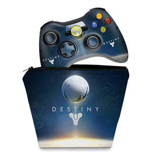 KIT Capa Case e Skin Anti-Rage Xbox 360 Controle - Destiny - Pop Arte Skins