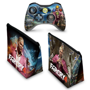 KIT Capa Case e Skin Anti-Rage Xbox 360 Controle - Far Cry 4 - Pop Arte Skins - foto 2