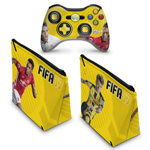 KIT Capa Case e Skin Anti-Rage Xbox 360 Controle - Fifa 17 - Pop Arte Skins - foto 2
