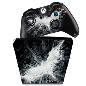 KIT Capa Case e Skin Anti-Rage Xbox One Fat Controle - Batman - The Dark Knight