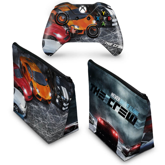 KIT Capa Case e Skin Anti-Rage Xbox One Fat Controle - The Crew