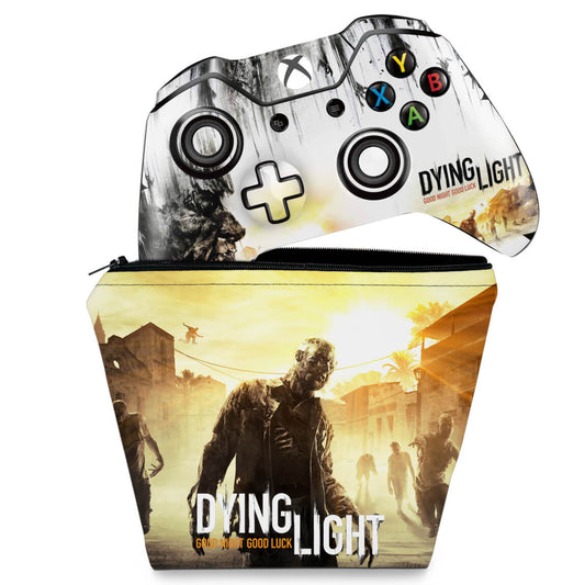 KIT Capa Case e Skin Anti-Rage Xbox One Fat Controle - Dying Light