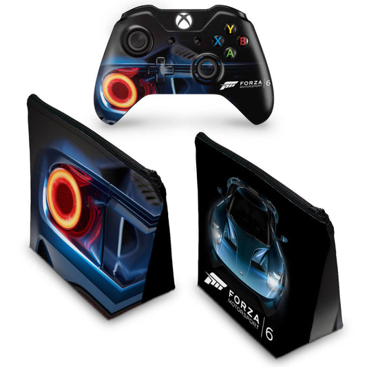 KIT Capa Case e Skin Anti-Rage Xbox One Fat Controle - Forza Motor Sport 6