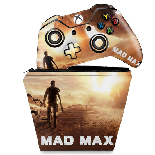 KIT Capa Case e Skin Anti-Rage Xbox One Fat Controle - Mad Max