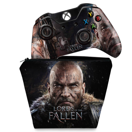 KIT Capa Case e Skin Anti-Rage Xbox One Fat Controle - Lords of the Fallen
