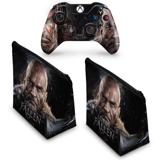 KIT Capa Case e Skin Anti-Rage Xbox One Fat Controle - Lords of the Fallen