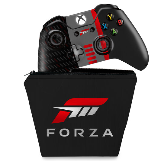 KIT Capa Case e Skin Anti-Rage Xbox One Fat Controle - Forza Motorsport