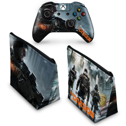 KIT Capa Case e Skin Anti-Rage Xbox One Fat Controle - Tom Clancy's The Division
