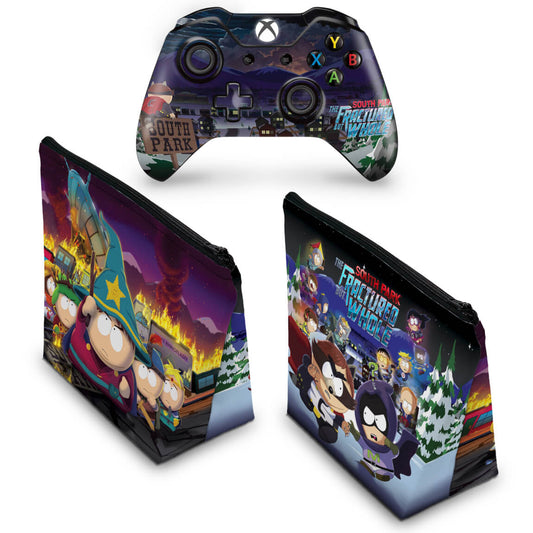 KIT Capa Case e Skin Anti-Rage Xbox One Fat Controle - South Park: The Fractured But Whole