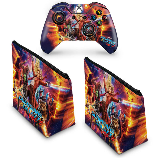 KIT Capa Case e Skin Anti-Rage Xbox One Fat Controle - Guardiões da Galáxia Vol 2