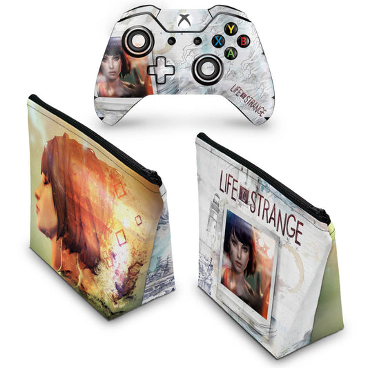 KIT Capa Case e Skin Anti-Rage Xbox One Fat Controle - Life is Strange