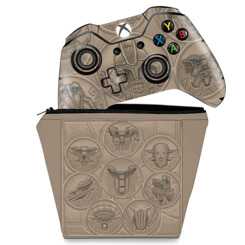 KIT Capa Case e Skin Anti-Rage Xbox One Fat Controle - Shadow Of The Colossus