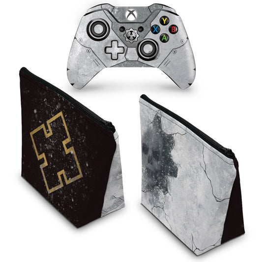 KIT Capa Case e Skin Anti-Rage Xbox One Fat Controle - Gears 5 Special Edition Bundle