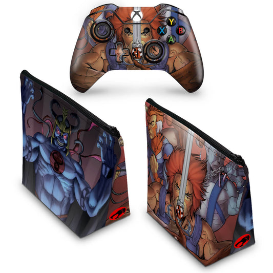 KIT Capa Case e Skin Anti-Rage Xbox One Fat Controle - Thundercats