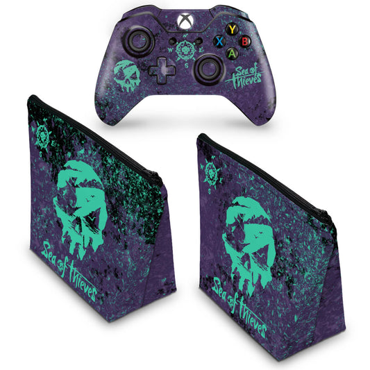 KIT Capa Case e Skin Anti-Rage Xbox One Fat Controle - Sea Of Thieves Bundle