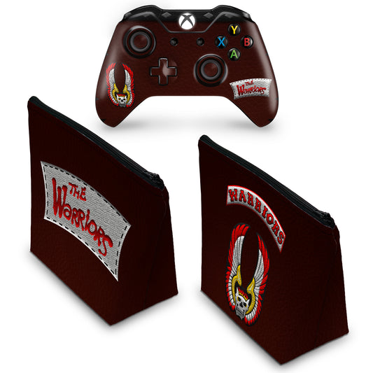 KIT Capa Case e Skin Anti-Rage Xbox One Fat Controle - The Warriors