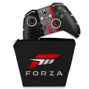 KIT Capa Case e Skin Anti-Rage Xbox One Slim X Controle - Forza Motorsport